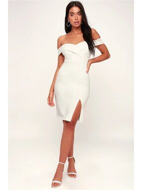 Lulus Classic Glam Off Shoulder Mini Dress